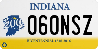 IN license plate 060NSZ