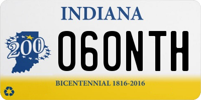 IN license plate 060NTH