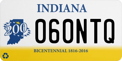IN license plate 060NTQ