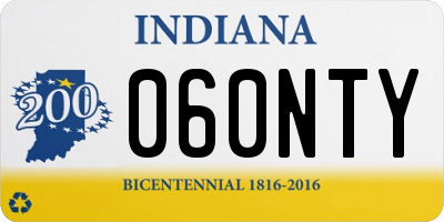 IN license plate 060NTY
