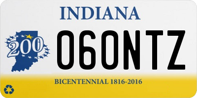 IN license plate 060NTZ