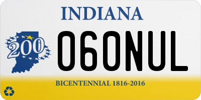 IN license plate 060NUL
