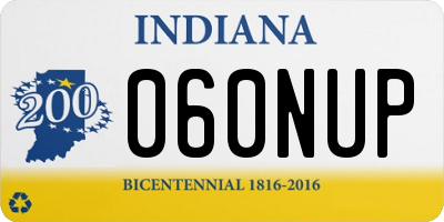 IN license plate 060NUP