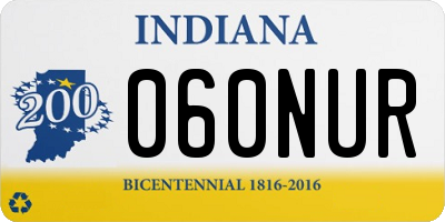 IN license plate 060NUR