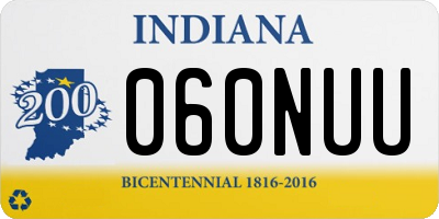 IN license plate 060NUU