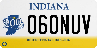 IN license plate 060NUV