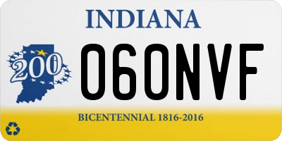 IN license plate 060NVF