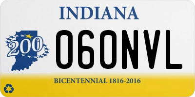 IN license plate 060NVL