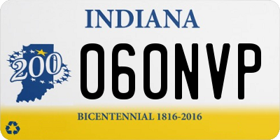 IN license plate 060NVP
