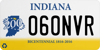 IN license plate 060NVR