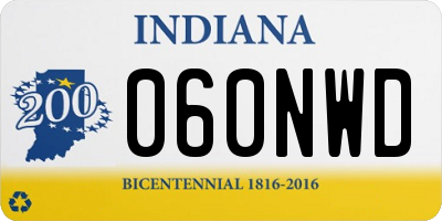 IN license plate 060NWD