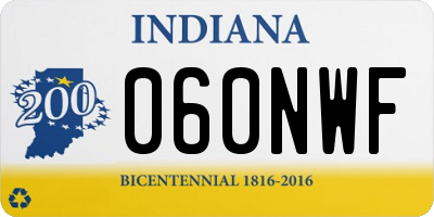IN license plate 060NWF