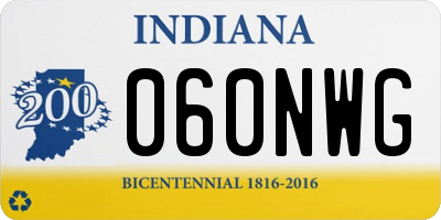 IN license plate 060NWG