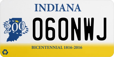 IN license plate 060NWJ