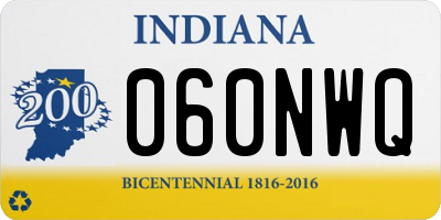 IN license plate 060NWQ