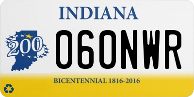IN license plate 060NWR