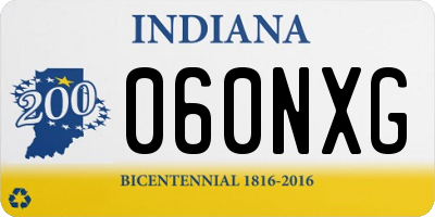 IN license plate 060NXG