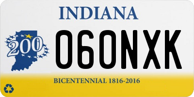 IN license plate 060NXK