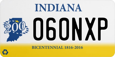 IN license plate 060NXP