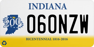 IN license plate 060NZW