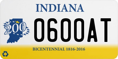 IN license plate 060OAT