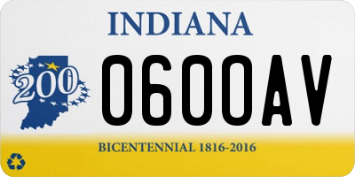 IN license plate 060OAV