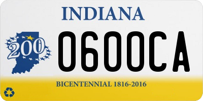IN license plate 060OCA