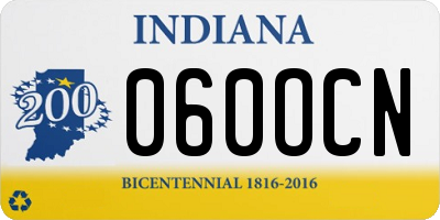 IN license plate 060OCN