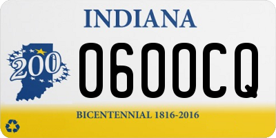 IN license plate 060OCQ