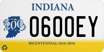 IN license plate 060OEY