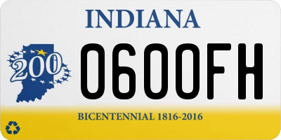 IN license plate 060OFH