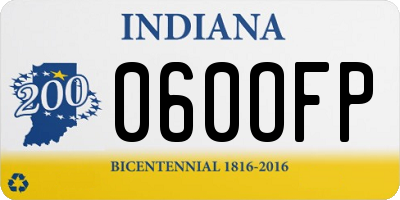 IN license plate 060OFP