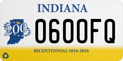IN license plate 060OFQ