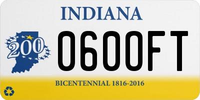 IN license plate 060OFT