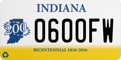 IN license plate 060OFW