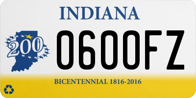 IN license plate 060OFZ