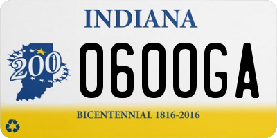 IN license plate 060OGA