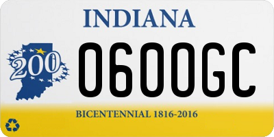 IN license plate 060OGC