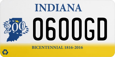IN license plate 060OGD