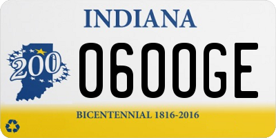IN license plate 060OGE