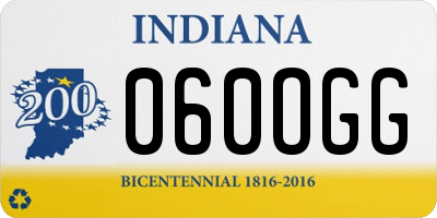 IN license plate 060OGG
