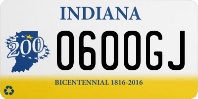 IN license plate 060OGJ