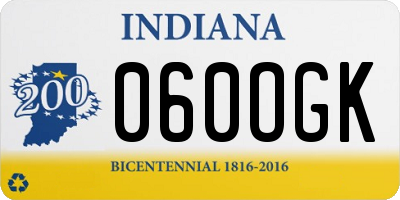 IN license plate 060OGK