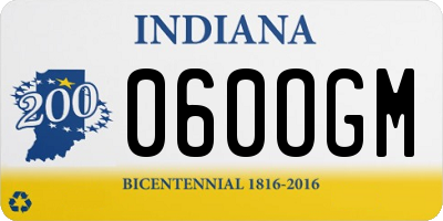 IN license plate 060OGM