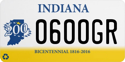 IN license plate 060OGR