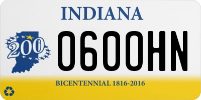 IN license plate 060OHN