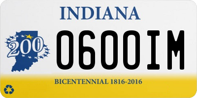 IN license plate 060OIM