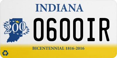 IN license plate 060OIR