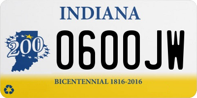 IN license plate 060OJW