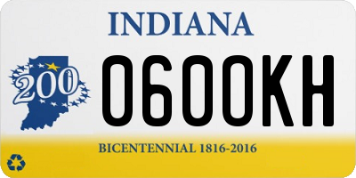 IN license plate 060OKH